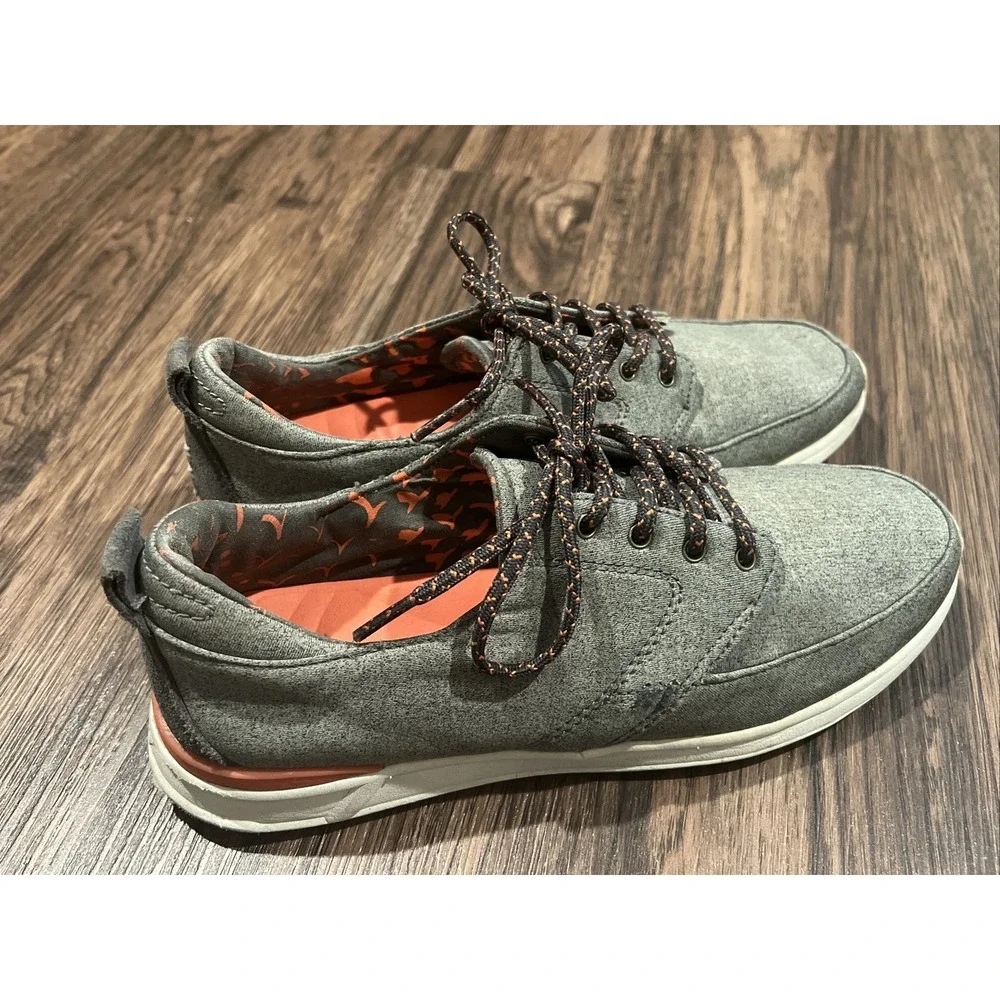 Reef Rover Low Casual Shoes Gray Red Women's Size 7.5 RF-008205